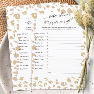 Baby shower De prijs is goed, Safari Games