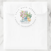 Baby shower de printemps | Étiquette de l'adresse (Sac)