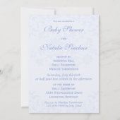 Baby shower de régence Invitation personnalisée pe (Dos)