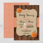 Baby shower de révélation de genre Invitation Citr (Devant / Derrière)