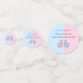 Baby shower de révélation de genre Llama Confetti (Devant)