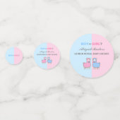 Baby shower de révélation de genre Llama Confetti (Derrière)