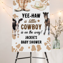 Baby shower de rodéo Little Cowboy