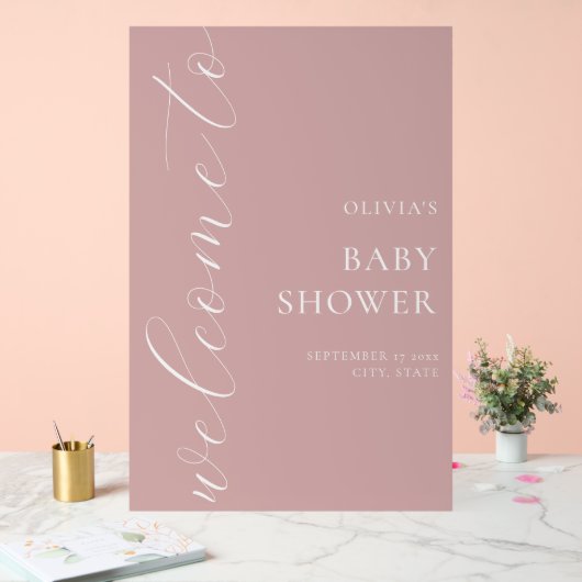 Baby shower de script de calligraphie élégant (Mariage)