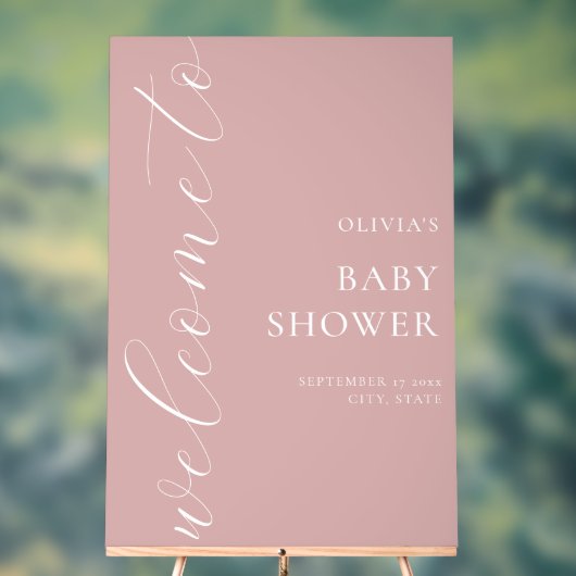 Baby shower de script de calligraphie élégant (Neutre)