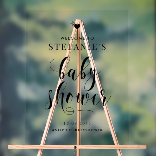 Baby shower de script en gras noir (Neutre)