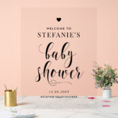 Baby shower de script en gras noir (Mariage)