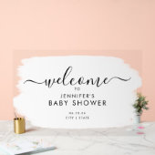 Baby shower de script moderne Peinture de bienvenu (Mariage)