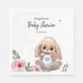 Baby shower de serviette en papier au design migno (Devant)