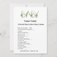 Baby shower de Slogan mignon Devant Invitation du