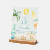 Baby shower de Surf de plage de bord bébé (Angle)