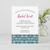 Baby shower de texture Cactus Invitation (Debout devant)