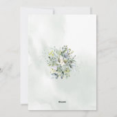 Baby shower de thé Eucalyptus vert invitation (Dos)