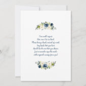 Baby shower de théière Invitation garçon (Dos)