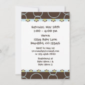 Baby shower de tigre du Bengale Invitation pour ga (Dos)