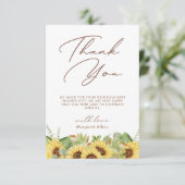 Baby shower de tournesol verdoyant Merci (Debout devant)