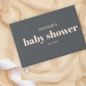 Baby shower de typographie de Boho gris rose