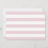 Baby shower de typographie moderne chic Invitation (Dos)