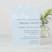 Baby shower de typographie moderne chic Invitation (Debout devant)