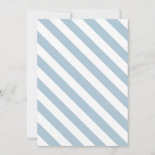 Baby shower de typographie moderne chic Invitation (Dos)