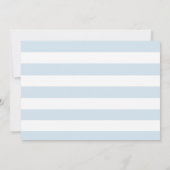 Baby shower de typographie moderne chic Invitation (Dos)