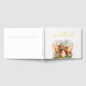 Baby shower de vache Highland, livre d'or (Complet)