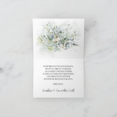 Baby shower de verdure carte de remerciements plié (Intérieur)