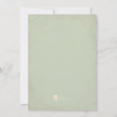 Baby shower de verdure d'hiver Invitation (Dos)