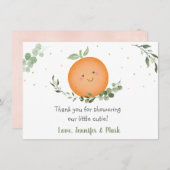 Baby shower de verdure Little Cutie Merci (Devant / Derrière)