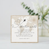 Baby shower de voyage Adventure Await Invitation (Debout devant)