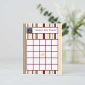 Baby shower de zone de construction - Carte de bin (Debout devant)