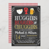 Baby shower d'ébullition de l'écrevisse Invitation (Devant / Derrière)