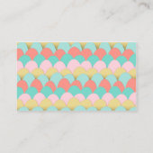 Baby shower Déchets Carte Raffin Sirène Coral rose (Dos)