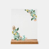 Baby shower Déchets Raffle Printemps Floral Pâques (Recto)