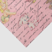 Baby shower Decoupage  Pink Girl Tissuepapier (Detail)