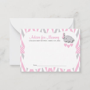 Baby shower d'éléphant rose et gris Sm - Conseil
