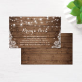 Baby shower Demande de réservation Rustique Dentel (Bureau)