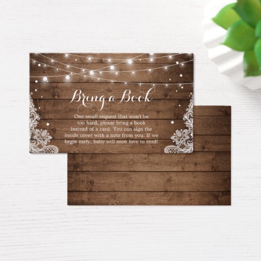 Baby shower Demande de réservation Rustique Dentel (Bureau)