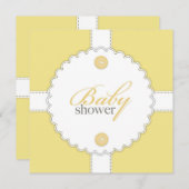 Baby shower Dental Flat Invitation (Devant / Derrière)