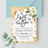 Baby shower des abeilles Invitation neutre