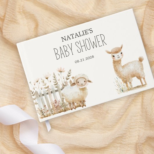 Baby shower des animaux de petite ferme