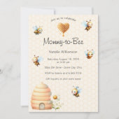 Baby shower des bourdons doux Invitation (Devant)