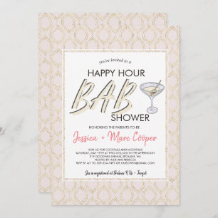 Baby shower des couples Carte Happy Hour Card