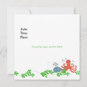 Baby shower des critères maritimes Invitation (Dos)