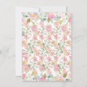 Baby shower des éléphants - Cartes de remerciement (Dos)