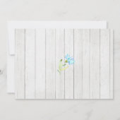 Baby shower des éléphants par invitation par courr (Dos)