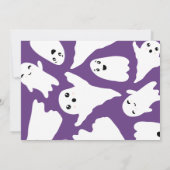 baby shower des fantômes d'Halloween violet Merci (Dos)