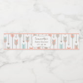 Baby shower des flèches tribales ou Étiquette de b (Étiquettes simples)