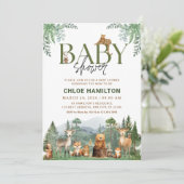 Baby shower des montagnes Invitation | Evénement v (Debout devant)