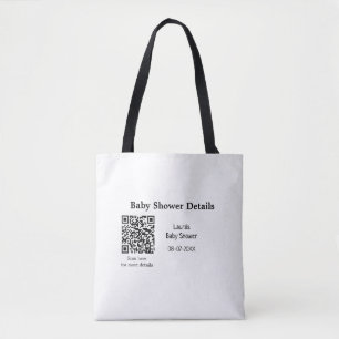 BABY SHOWER DETAILS QR SCAN CODE MINIMAL MODERN RU DRAAGTAS
